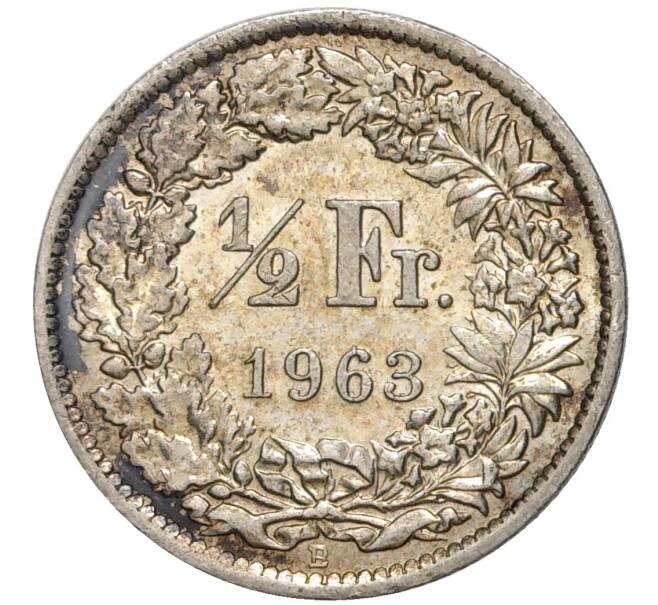 Монета 1/2 франка 1963 года Швейцария (Артикул K11-70129)