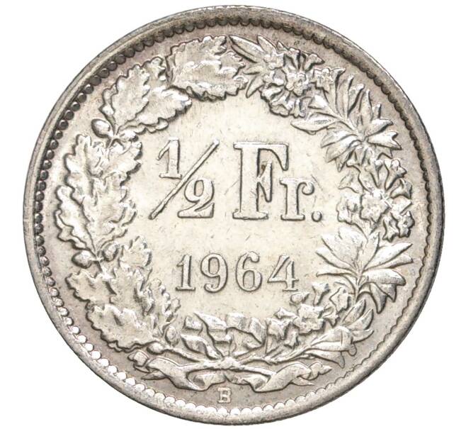 Монета 1/2 франка 1964 года Швейцария (Артикул K11-70136)
