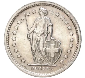 1/2 франка 1967 года Швейцария