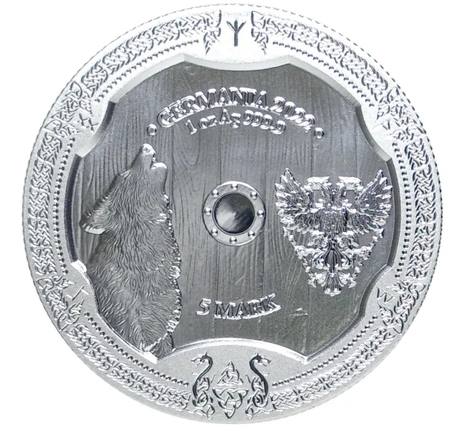 Монета 5 марок 2022 года Германия «Хильдегард — Валькирия» (Артикул M2-56215)