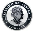 Монета 1 доллар 2022 года Австралия «Серебряный лебедь» (Артикул M2-56228)