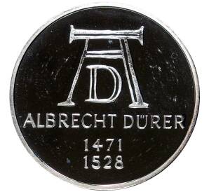 5 марок 1971 года D Западная Германия (ФРГ) «500 лет со дня рождения Альбрехта Дюрера»