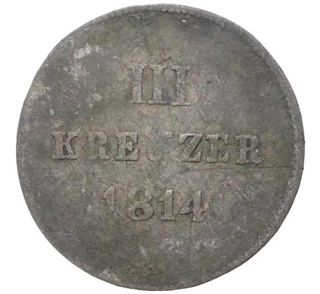 Монета 3 крейцера 1814 года Нассау (Артикул K11-70236)