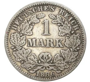 1 марка 1886 года G Германия