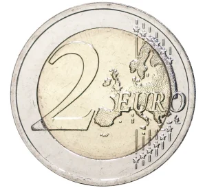 2 евро 2022 года Латвия «35 лет программе Эразмус»