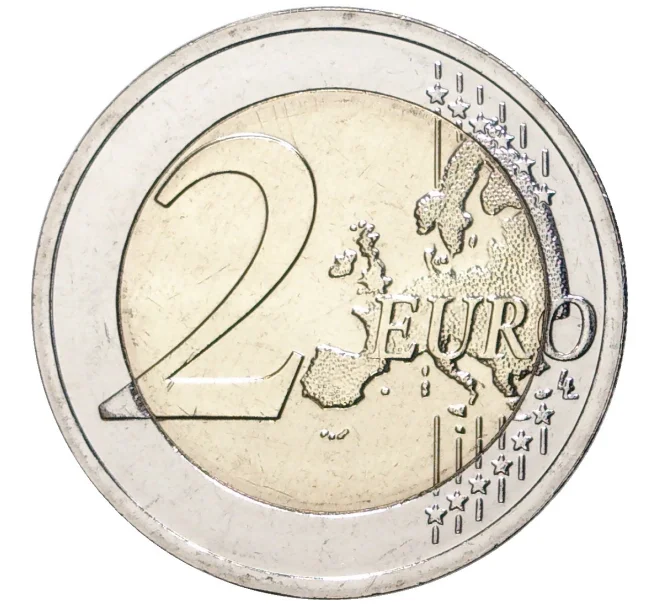 Монета 2 евро 2022 года Латвия «35 лет программе Эразмус» (Артикул M2-56247)