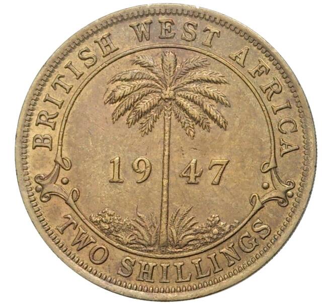 Монета 2 шиллинга 1947 года Н Британская Западная Африка (Артикул K11-70251)