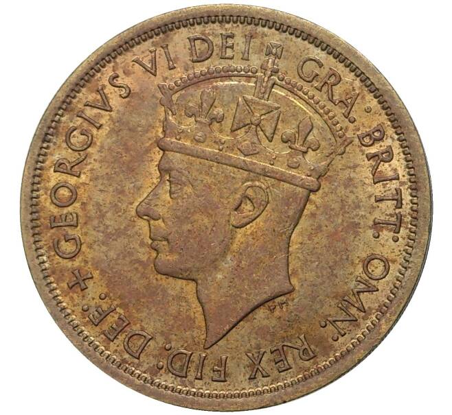 Монета 2 шиллинга 1949 года Н Британская Западная Африка (Артикул: K11-70253) — Фото №2