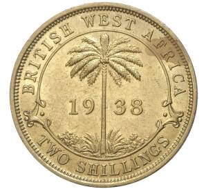 2 шиллинга 1938 года KN Британская Западная Африка