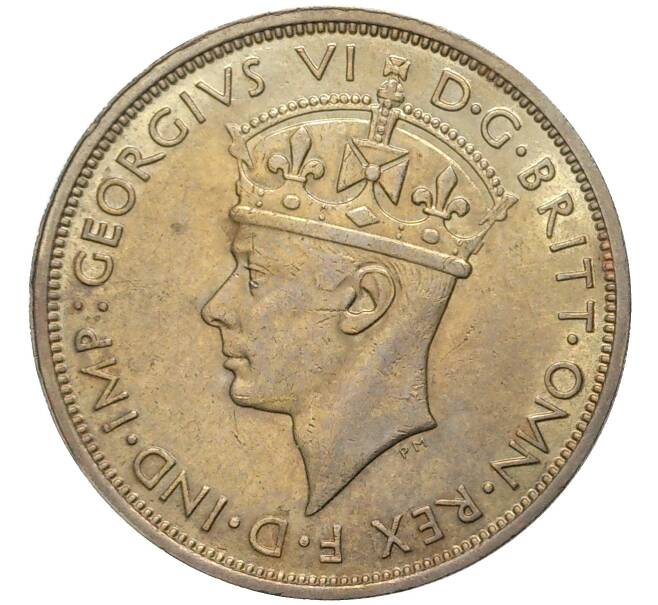 Монета 2 шиллинга 1939 года KN Британская Западная Африка (Артикул K11-70258)