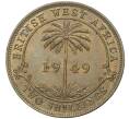 Монета 2 шиллинга 1949 года Н Британская Западная Африка (Артикул K11-70266)