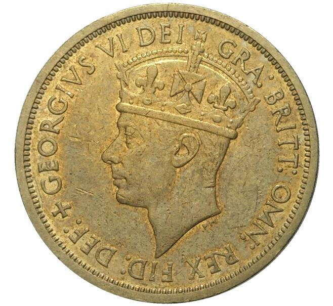Монета 2 шиллинга 1949 года KN Британская Западная Африка (Артикул K11-70267)
