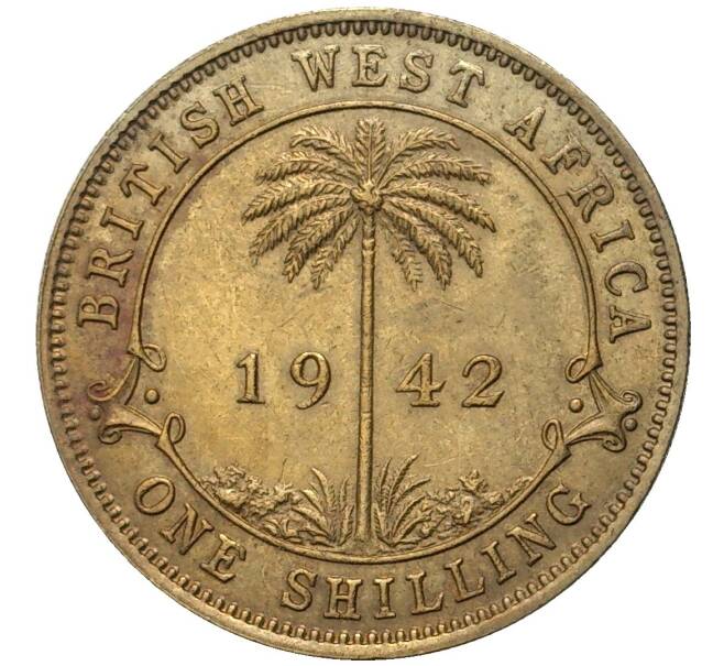 Монета 1 шиллинг 1942 года Британская Западная Африка (Артикул K11-70286)