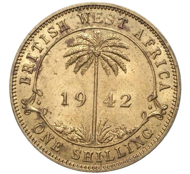 Монета 1 шиллинг 1942 года Британская Западная Африка (Артикул K11-70287)