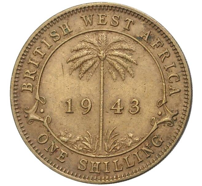 Монета 1 шиллинг 1943 года Британская Западная Африка (Артикул K11-70289)