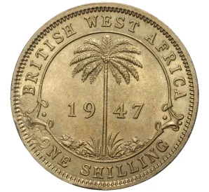 1 шиллинг 1947 года Британская Западная Африка