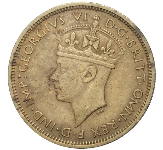 Монета 1 шиллинг 1940 года Британская Западная Африка (Артикул K11-70297)