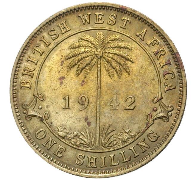 Монета 1 шиллинг 1942 года Британская Западная Африка (Артикул K11-70298)
