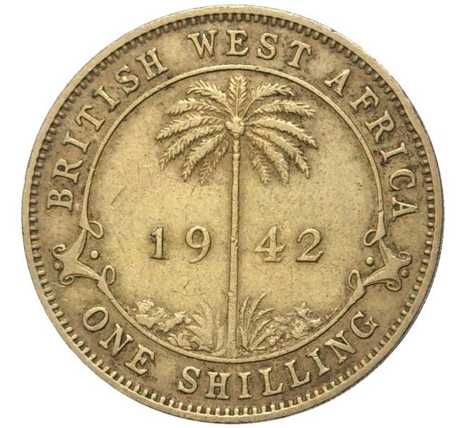 Монета 1 шиллинг 1942 года Британская Западная Африка (Артикул K11-70299)