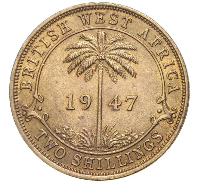 Монета 2 шиллинга 1947 года Н Британская Западная Африка (Артикул: K11-70324) — Фото №1