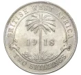 Монета 2 шиллинга 1918 года Н Британская Западная Африка (Артикул K11-70329)