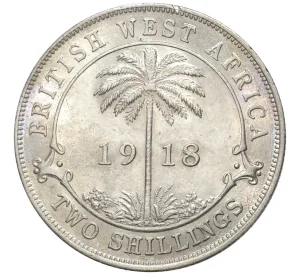 2 шиллинга 1918 года Н Британская Западная Африка