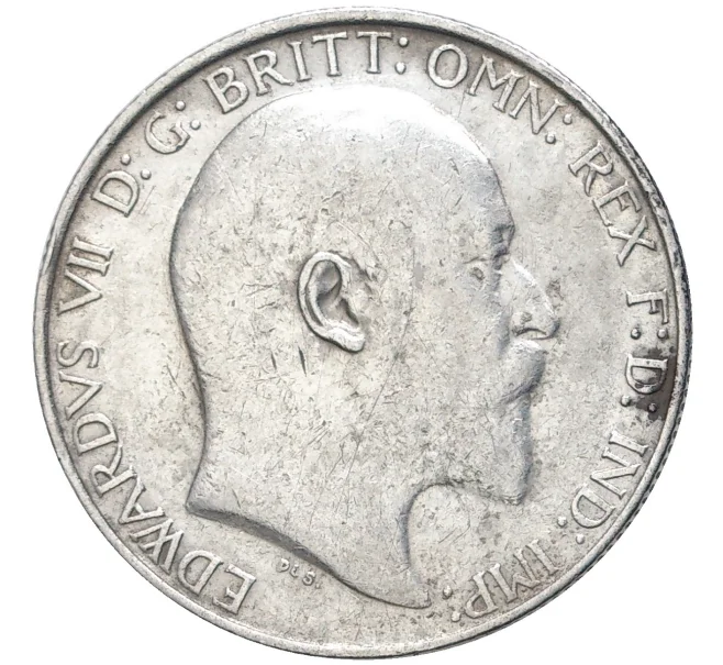 Монета 1 флорин (2 шиллинга) 1902 года Великобритания (Артикул K11-70333)