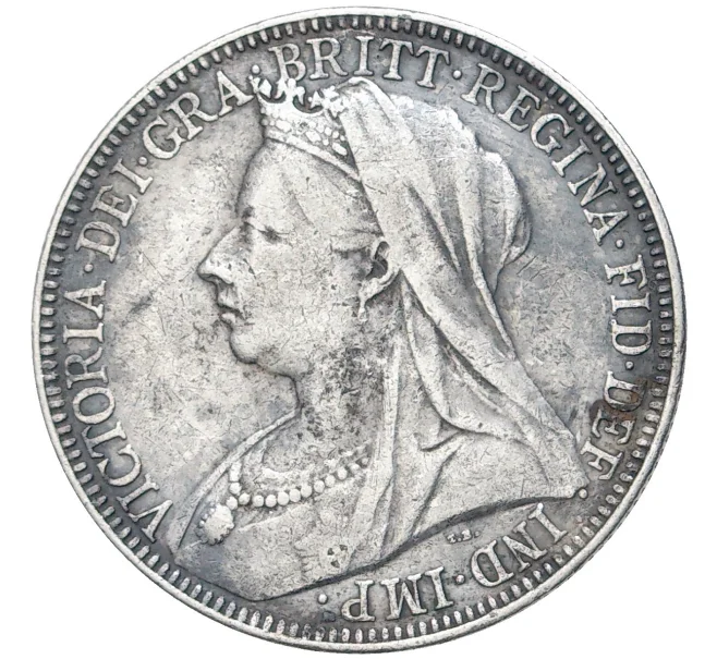 Монета 1 флорин (2 шиллинга) 1898 года Великобритания (Артикул K11-70334)