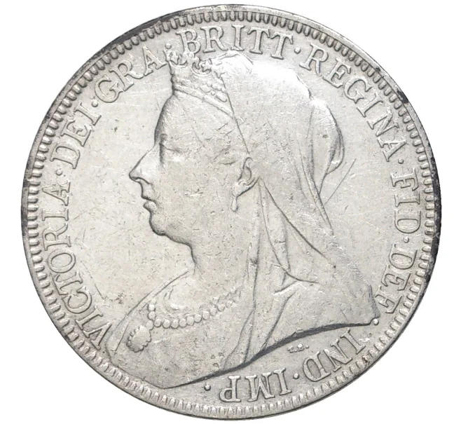 Монета 1 флорин (2 шиллинга) 1899 года Великобритания (Артикул K11-70337)
