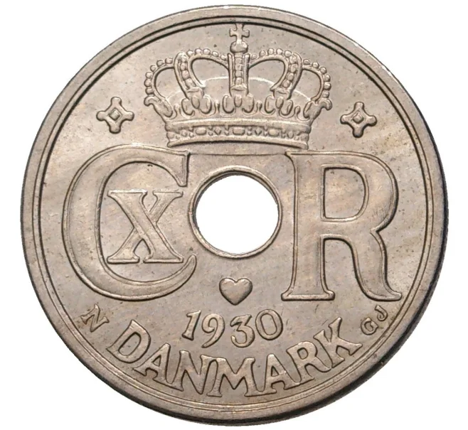 Монета 25 эре 1930 года Дания (Артикул M2-56335)