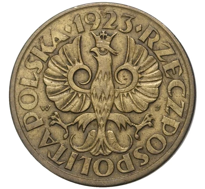 Монета 5 грошей 1923 года Польша (Артикул M2-56338)