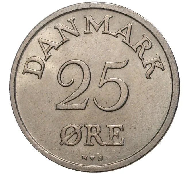 Монета 25 эре 1951 года Дания (Артикул M2-56366)