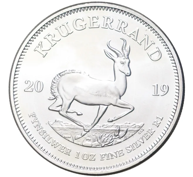 Монета 1 крюгеррэнд 2019 года ЮАР (Артикул M2-56378)