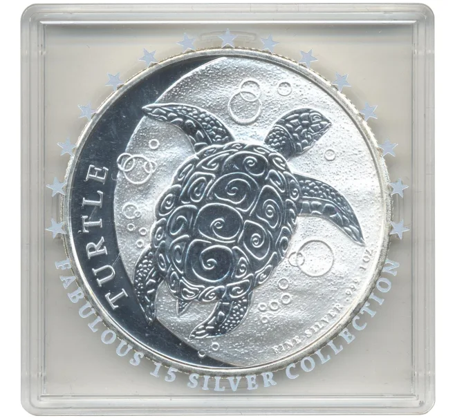 Монета 2 доллара 2016 года Ниуэ «Черепаха» (Артикул M2-56381)