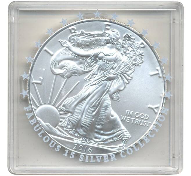 Монета 1 доллар 2016 года США «Шагающая Свобода» (Артикул M2-56388)
