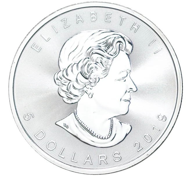 Монета 5 долларов 2019 года Канада «Кленовый лист» (Артикул M2-56394)