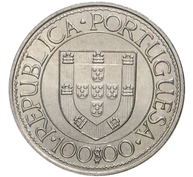 Монета 100 эскудо 1988 года Португалия «Золотой век открытий — Бартоломеу Диаш» (Артикул K27-80045)