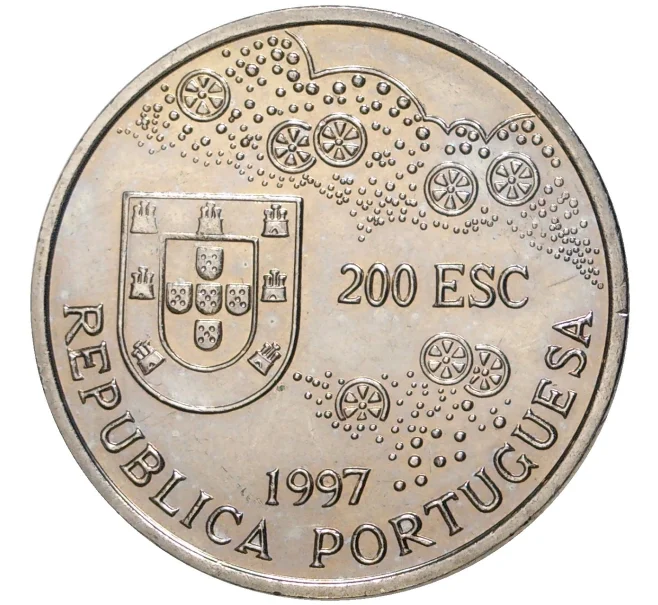 Монета 200 эскудо 1997 года Португалия «400 лет со дня смерти Луиса Фройса» (Артикул K27-80067)