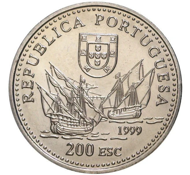Монета 200 эскудо 1999 года Португалия «Дуарте Пачеко Перейра» (Артикул K27-80076)