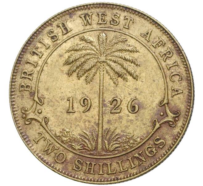 Монета 2 шиллинга 1926 года Британская Западная Африка (Артикул K27-80086)