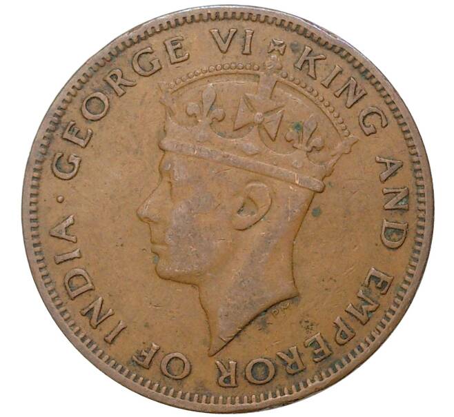 Монета 1 цент 1944 года Британский Гондурас (Артикул K27-80112)