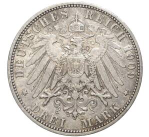 3 марки 1909 года Германия (Ангальт) — Фото №2