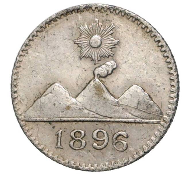 Монета 1/4 реала 1896 года Гватемала (Артикул K11-70620)