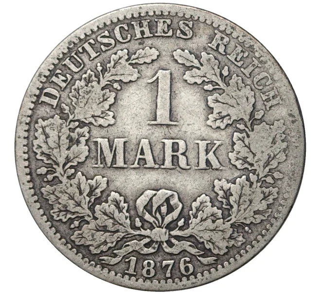 Монета 1 марка 1876 года А Германия (Артикул K11-70740)