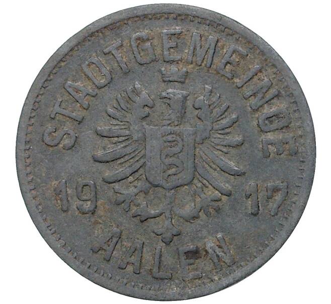 Монета 5 пфеннигов 1917 года Германия — город Аален (Нотгельд) (Артикул M2-56565)