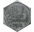 Монета 10 пфеннигов 1918 года Германия — город Заульгау (Нотгельд) (Артикул M2-56598)