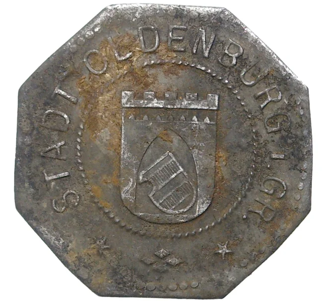 Монета 50 пфеннигов 1918 года Германия — город Ольденбург (Нотгельд) (Артикул M2-56606)