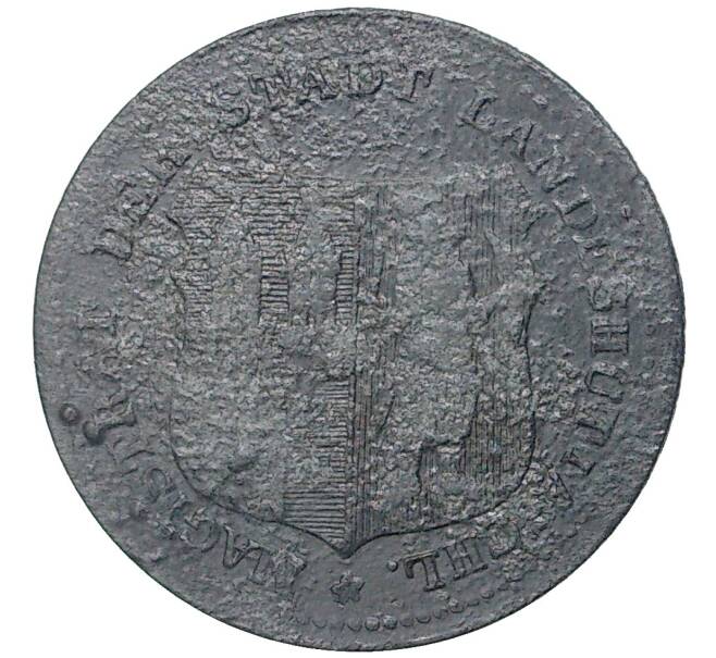Монета 5 пфеннигов 1917 года Германия — город Ландесхут (Нотгельд) (Артикул M2-56610)