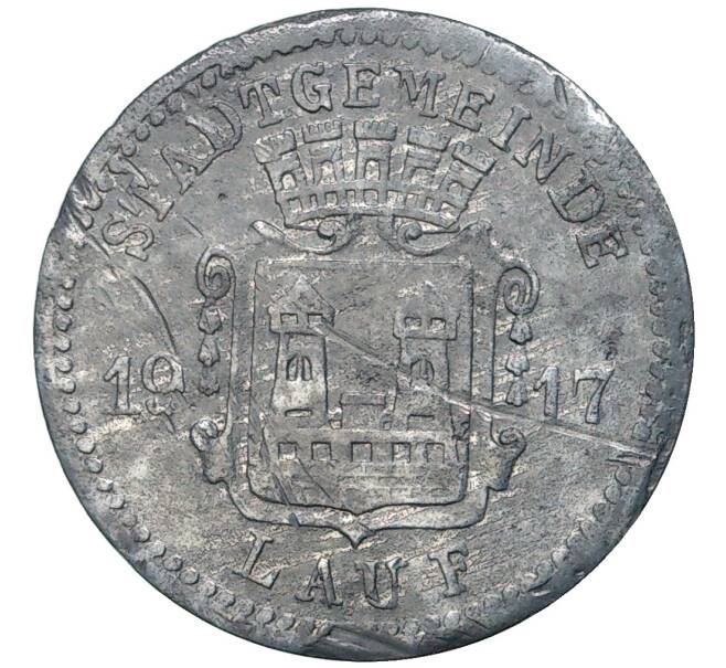 Монета 10 пфеннигов 1917 года Германия — город Лауф (Нотгельд) (Артикул: M2-56611) — Фото №1