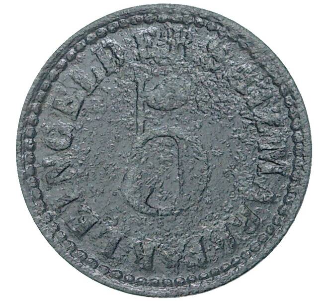 Монета 5 пфеннигов 1917 года Германия — город Арнсберг (Нотгельд) (Артикул M2-56614)